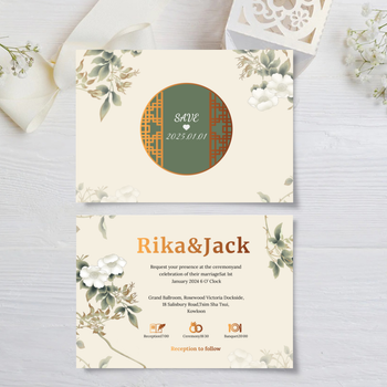 wedding card 花語祝福