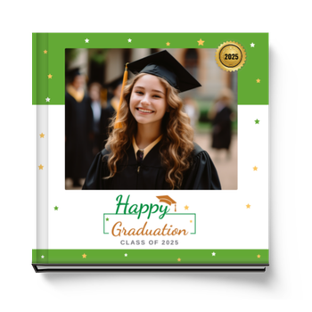 綠色學士風畢業紀念冊