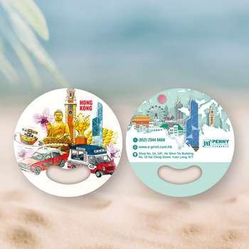 香港主題手繪插畫模板，多元素展現城市特色 