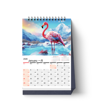 深林鳥趣2026日曆設計，寫實抽象融合具藝術美感 