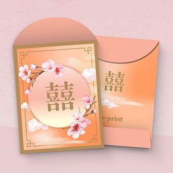 中式風格梅花加囍字