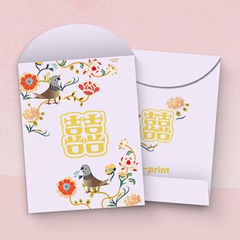 簡約風格鮮花回禮利是封