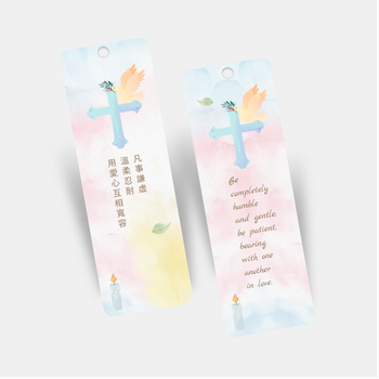 水彩風格宗教書籤