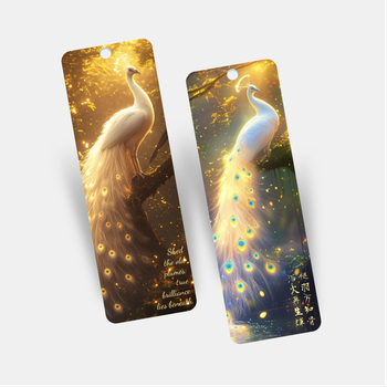 暖金白孔雀奇幻自然