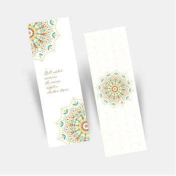 民族風曼陀羅座右銘書籤
