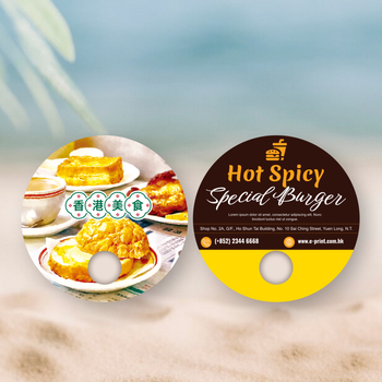 香港美食廣告扇