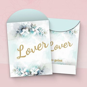 西式鮮花底回禮利是封