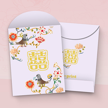 簡約風格鮮花回禮利是封